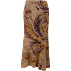 Etro, Dames, Rokken, Veelkleurig, Maat: S Wol,
