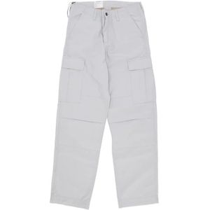 Carhartt Wip, Heren, Broeken, Grijs, Maat: W34 L32