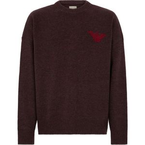 Emporio Armani, Heren, Truien, Bruin, Maat: M Wol,