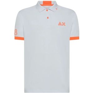 Sun68 - Polo Logo Fluo S/S - Poloshirt - Wit
