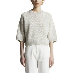 Peserico, Dames, Truien, Beige, Maat: XL