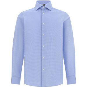 Boggi Milano - Ultimate NON Iron - Overhemd - Blauw - Katoen