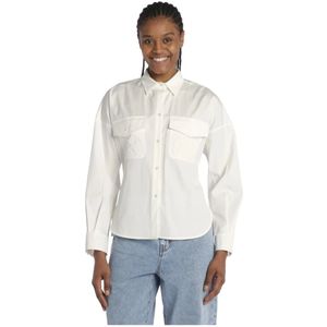 Max Mara, Dames, Blouses & Shirts, Wit, Maat: 2XS Katoen,