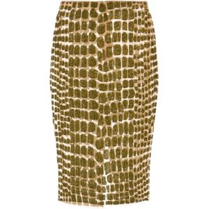 Elisabetta Franchi, Dames, Rokken, Groen, Maat: M