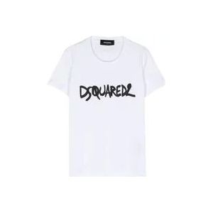 Dsquared2 T-Hemden , White , Dames , Maat: L