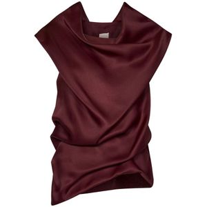 Khaite, Dames, Tops, Rood, Maat: 2XS Zijde,