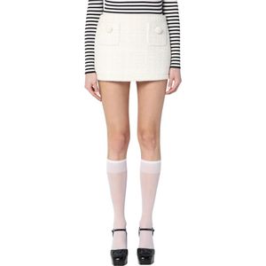 Marc Jacobs, Dames, Rokken, Wit, Maat: M Katoen,