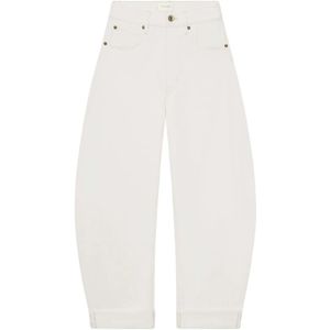 Frame, Dames, Jeans, Wit, Maat: W25 Katoen,