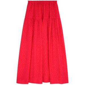 Roseanna, Dames, Rokken, Rood, Maat: S Satijn,