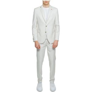 Mulish, Heren, Pakken, Wit, Maat: 2XL Viscose,