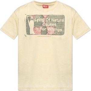 Diesel, Heren, Tops, Beige, Maat: L Katoen,