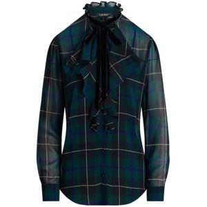 Ralph Lauren, Dames, Blouses & Shirts, Blauw, Maat: S