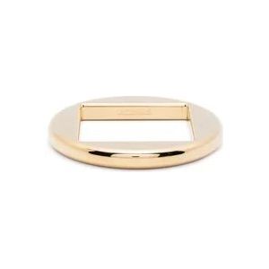 Jacquemus Vierkante Armband met Uitgesneden Details , Yellow , Dames , Maat: ONE Size