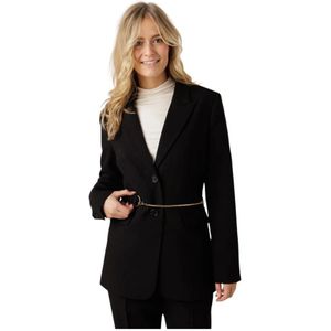 Aaiko, Dames, Jassen, Zwart, Maat: XS Viscose,