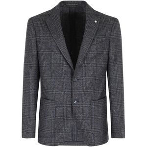 L.b.m. 1911, Heren, Jassen, Blauw, Maat: 2XL Wol,