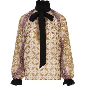 La DoubleJ, Dames, Blouses & Shirts, Veelkleurig, Maat: XL Zijde,
