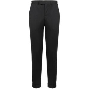 PT Torino, Heren, Broeken, Grijs, Maat: L Wol,