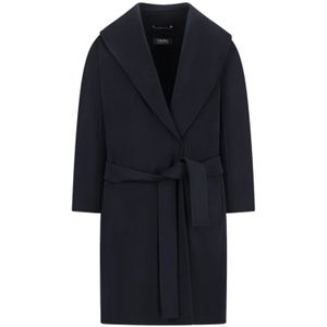 Max Mara, Dames, Mantels, Blauw, Maat: 3XS
