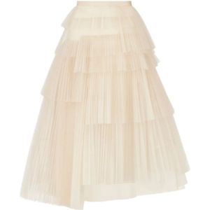 Dior, Dames, Rokken, Beige, Maat: S Zijde,