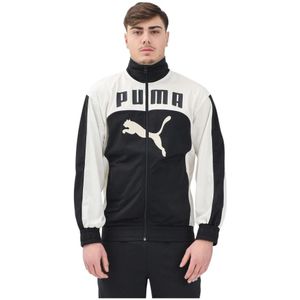 Puma, Heren, Sweatshirts & Hoodies, Zwart, Maat: XS Poliester,