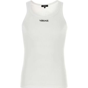 Versace, Heren, Tops, Wit, Maat: 2XL Katoen,