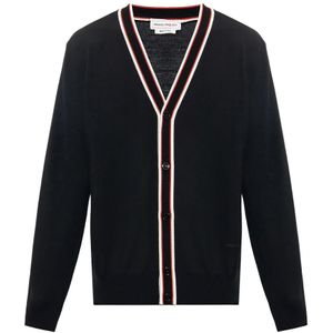 Alexander McQueen, Heren, Truien, Zwart, Maat: L Wol,
