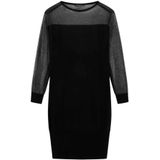 Armani Exchange - XW001324AF13781MC108 - Zwarte Bodycon Jurk - Lange Mouwen