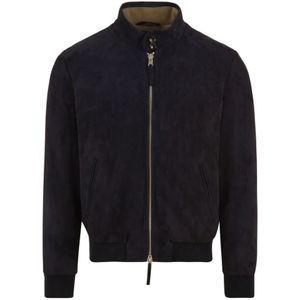 The Jack Leathers, Heren, Jassen, Blauw, Maat: 2XL Suède,