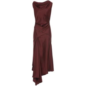 Victoria Beckham, Dames, Jurken, Rood, Maat: XS Viscose,