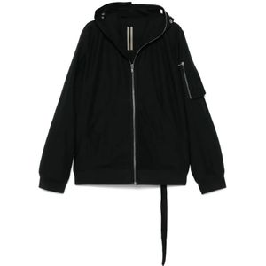 Rick Owens, Heren, Jassen, Zwart, Maat: L Leer,