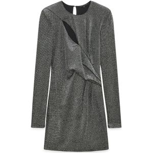 Patrizia Pepe, Dames, Jurken, Grijs, Maat: S Jersey,