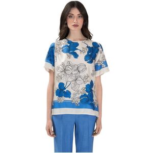 P.a.r.o.s.h., Dames, Blouses & Shirts, Veelkleurig, Maat: XL Zijde,