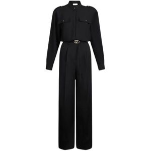 Liu Jo, Dames, Jumpsuits & Playsuits, Zwart, Maat: M Poliester,