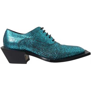 Dolce & Gabbana, Dames, Schoenen, Blauw, Maat: 43 EU Leer,