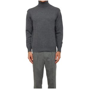 Paolo Pecora, Heren, Truien, Grijs, Maat: M Wol,