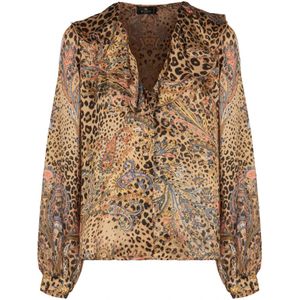 Etro, Dames, Blouses & Shirts, Veelkleurig, Maat: XS Zijde,