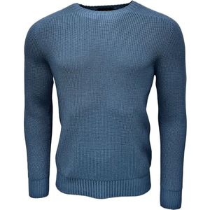 Gran Sasso, Heren, Truien, Blauw, Maat: XL Denim,