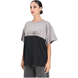 Maison Margiela, Dames, Tops, Grijs, Maat: XS Katoen,
