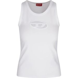 Diesel, Dames, Tops, Wit, Maat: M Katoen,
