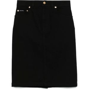 Dolce & Gabbana, Dames, Rokken, Zwart, Maat: XS Denim,