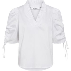 Co'Couture, Dames, Blouses & Shirts, Wit, Maat: XS Katoen,