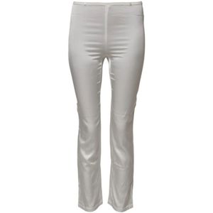 Dolce & Gabbana, Dames, Broeken, Wit, Maat: XS Zijde,