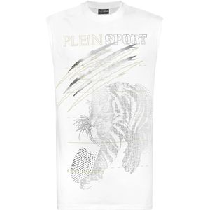 Plein Sport - Shirt 'Tiger' - Goudgeel - T-shirt