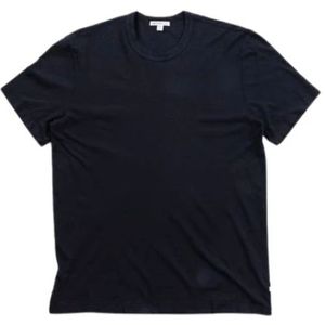 James Perse, Heren, Tops, Blauw, Maat: S Katoen,