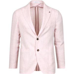 Tagliatore, Heren, Jassen, Roze, Maat: M Linnen,