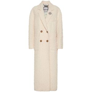 Philipp Plein, Dames, Mantels, Beige, Maat: S Katoen,