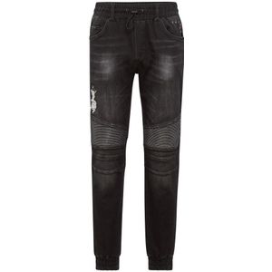 Philipp Plein, Heren, Jeans, Zwart, Maat: W29 Denim,