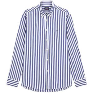 Paul & Shark, Heren, Overhemden, Blauw, Maat: L Katoen,
