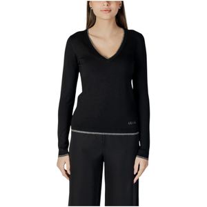 Liu Jo, Dames, Truien, Zwart, Maat: XS Viscose,