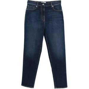 Peserico, Dames, Jeans, Blauw, Maat: XL